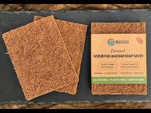 Load and play video in Gallery viewer, Scrub Pad & Soap Saver Pad - Coconut Fiber, Plastic Free