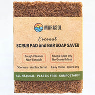 biodegradable, cast iron cleaner, coco, coconut  husk scrub pad, coconut fiber scourer, coconut scrub pad, zero waste, compostable sponge, dish scrubber, fregar, gifts, porta jabón, safix, scourer, scrub pad, scrubber, soap holder, soap lift, soap saver, eco friendly, sustainable, vegetable scrubber, zero waste swap, walnut shell, plastic-free